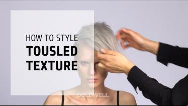 How to do a tousled texture look - messy chic | Te