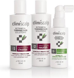 Joico Cliniscalp Advanced Thinning Rescue 3 Step Kit for Chemically Treated Hair