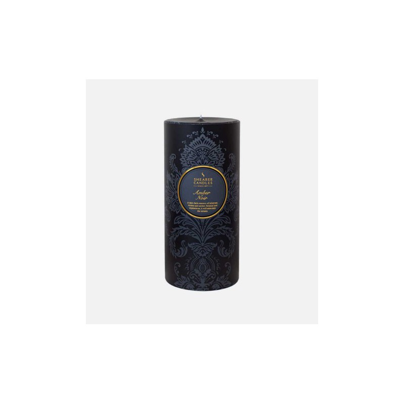 Shearer Candles Pillar Candle Amber Noir 100h Shearer Candles Pillar Candle Amber Noir 100h