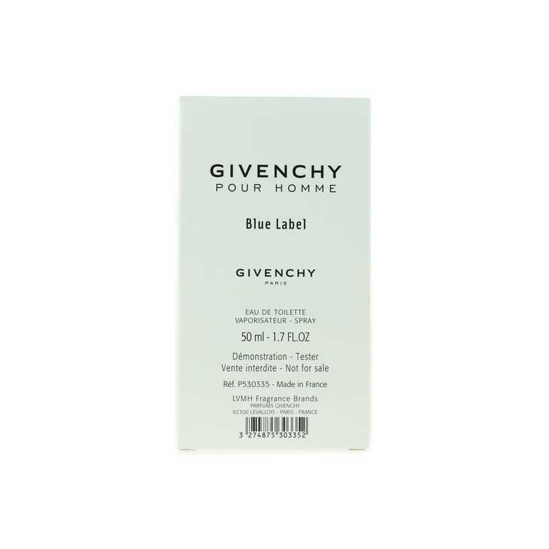 Givenchy Pour Homme Blue Label EdT 50ml (TESTER) Givenchy Pour Homme Blue Label EdT 50ml (TESTER)