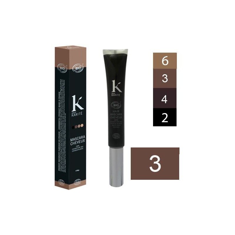 K Pour Karité Organic Hair Mascara - 3 Dark brown K Pour Karité Organic Hair Mascara - 3 Dark brown