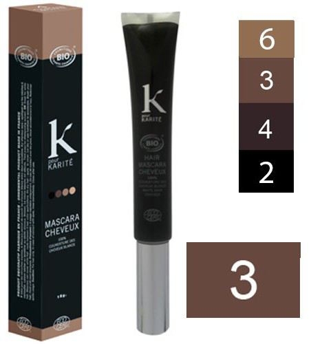K Pour Karité Organic Hair Mascara - 3 Dark brown