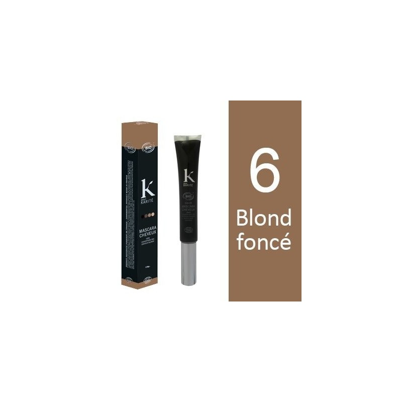 K Pour Karité Organic Hair Mascara - 6 Dark Blond K Pour Karité Organic Hair Mascara - 6 Dark Blond