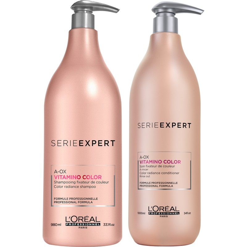 L'Oréal Professionnel Serie Expert Vitamino Color shampo och balsam XXL L'Oréal Professionnel Serie Expert Vitamino Color shampo och balsam XXL