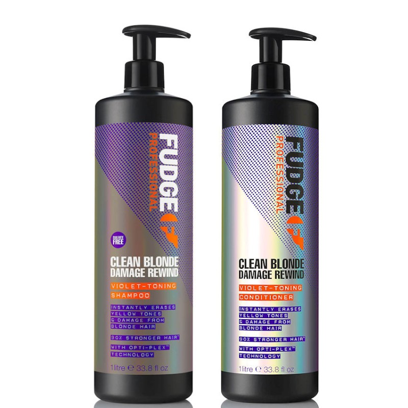 Fudge Clean Blonde Violet Toning Shampoo + Conditioner 1000ml Fudge Clean Blonde Violet Toning Shampoo + Conditioner 1000ml