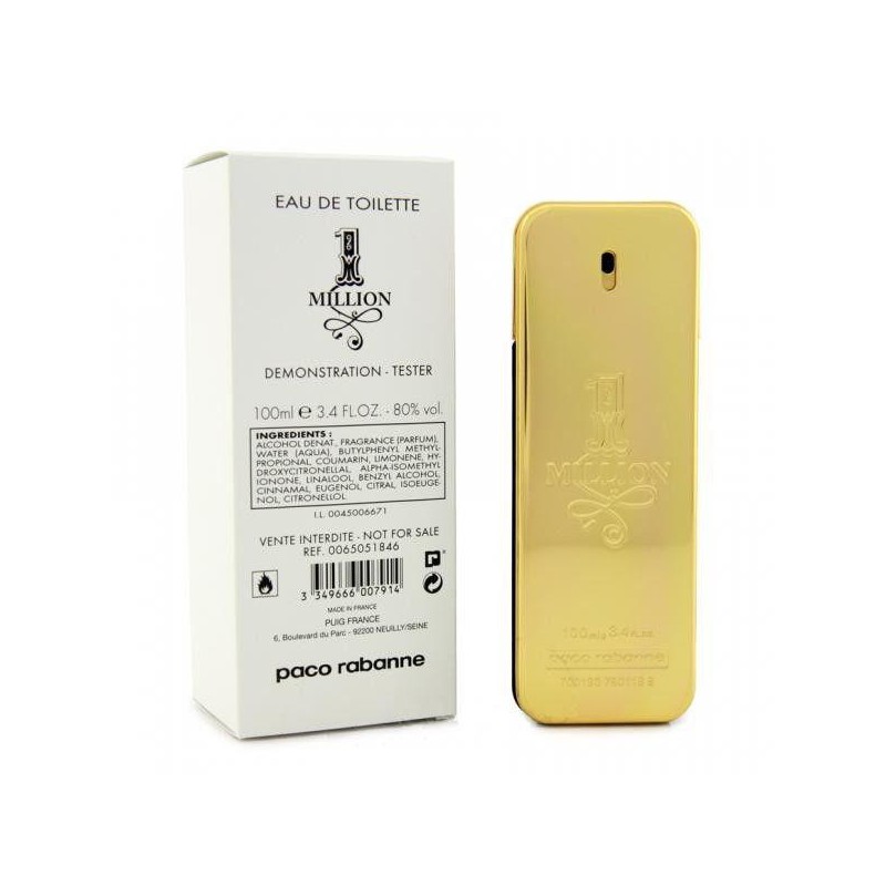 Paco Rabanne 1 Million edt 100ml (TESTER) Paco Rabanne 1 Million edt 100ml (TESTER)