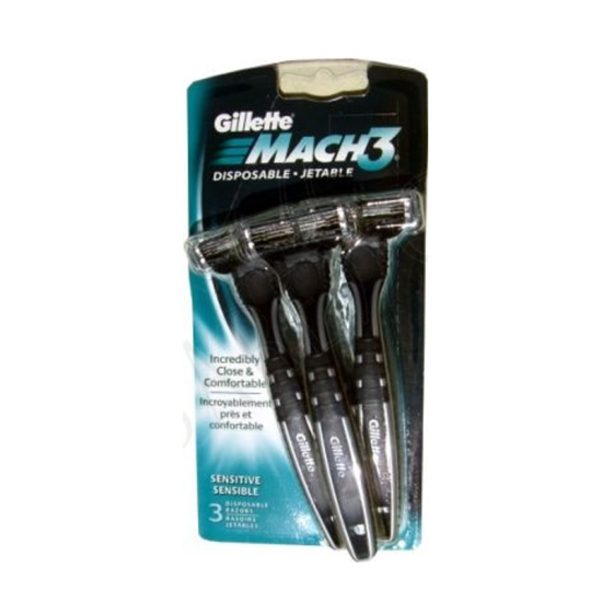 Gillette Mach3 Disposable Razors 3s