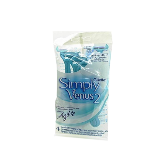 Gillette Simply Venus 2 Disposable Razors 4's