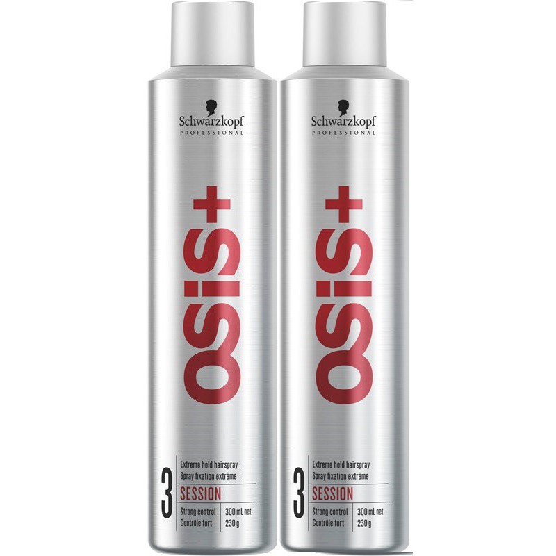 2x Schwarzkopf Professional OSiS Session Extreme Hold Hairspray 300ml 2x Schwarzkopf Professional OSiS Session Extreme Hold Hairspray 300ml