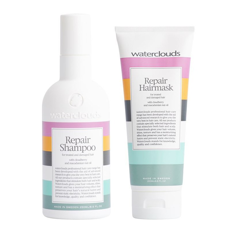Waterclouds Repair Shampoo 250ml & Repair Hairmask 200ml