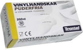 VinylHandskar Puderfria Medium 200st