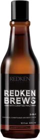 Redken Brews 3 In 1 Shampoo + Conditioner & Body Wash 300ml