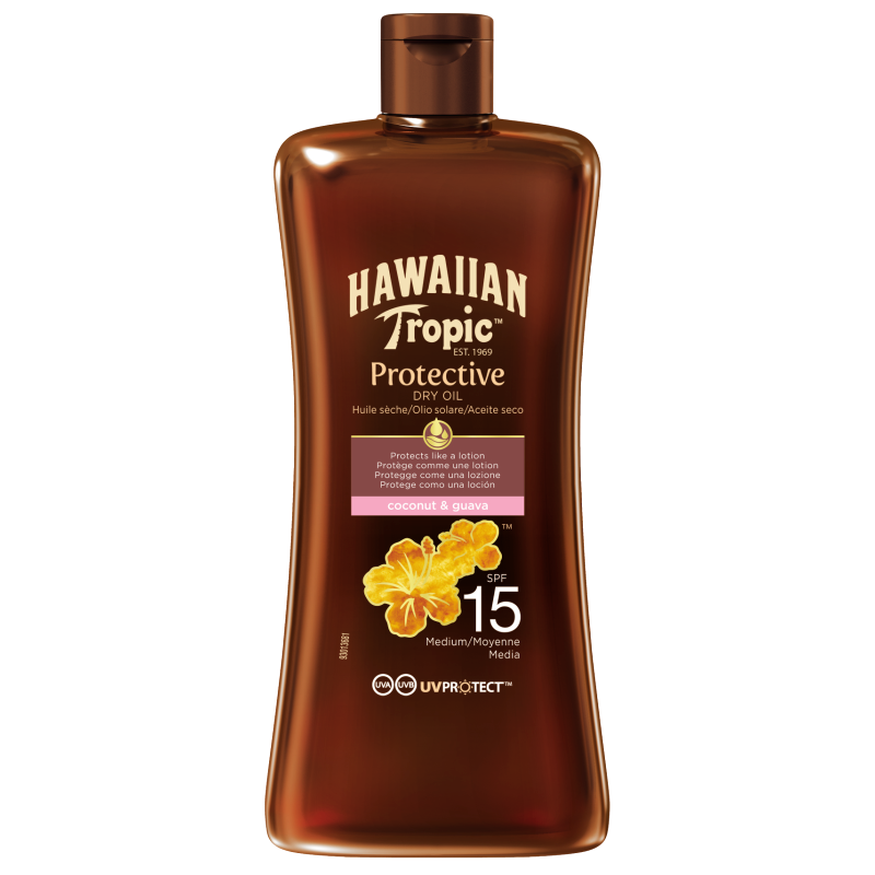 Hawaiian Protective Oil SPF 15 Coconut & Guava 100ml Hawaiian Protective Oil SPF 15 Coconut & Guava 100ml
