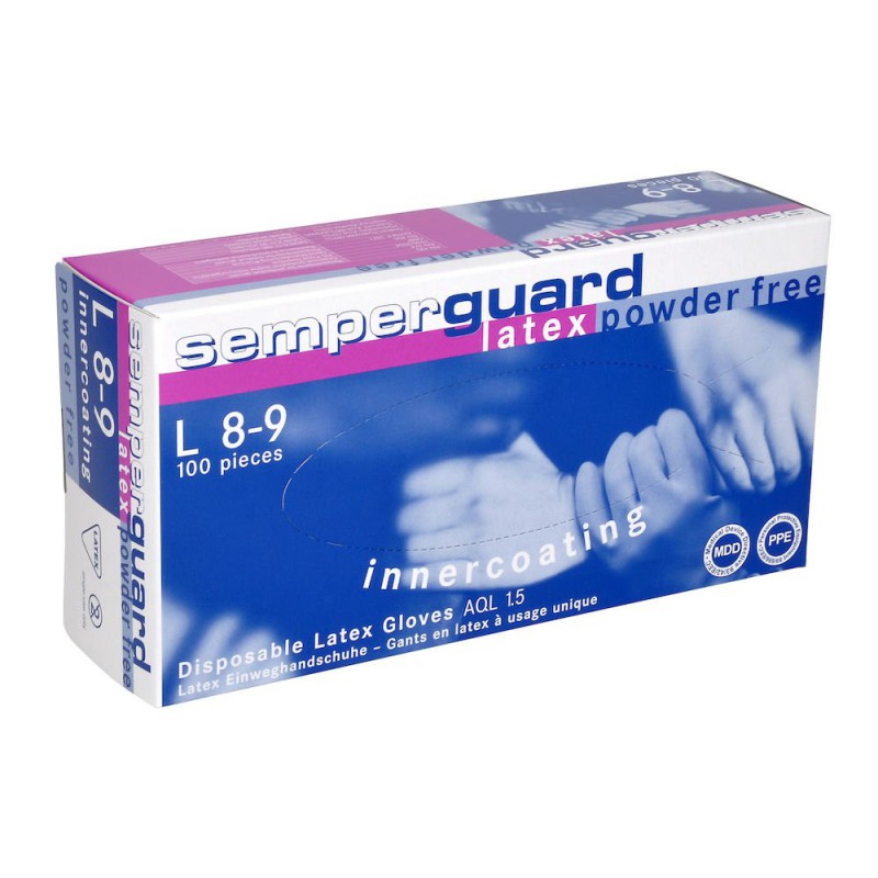 Semperguard Powder Free Latex L 8-9 100ST Semperguard Powder Free Latex L 8-9 100ST