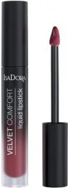 IsaDora Velvet Comfort Liquid Lipstick 62 Red Plum (2)