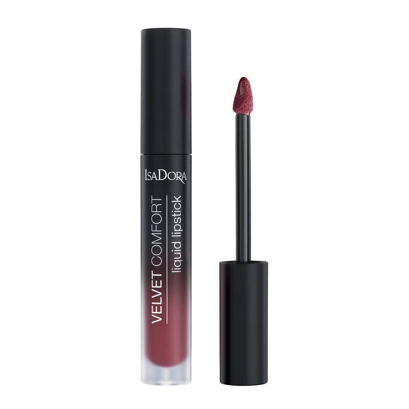 IsaDora Velvet Comfort Liquid Lipstick 62 Red Plum