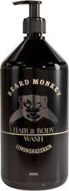 Beard Monkey Hair & Body Shampoo Lemongrass 1000ml