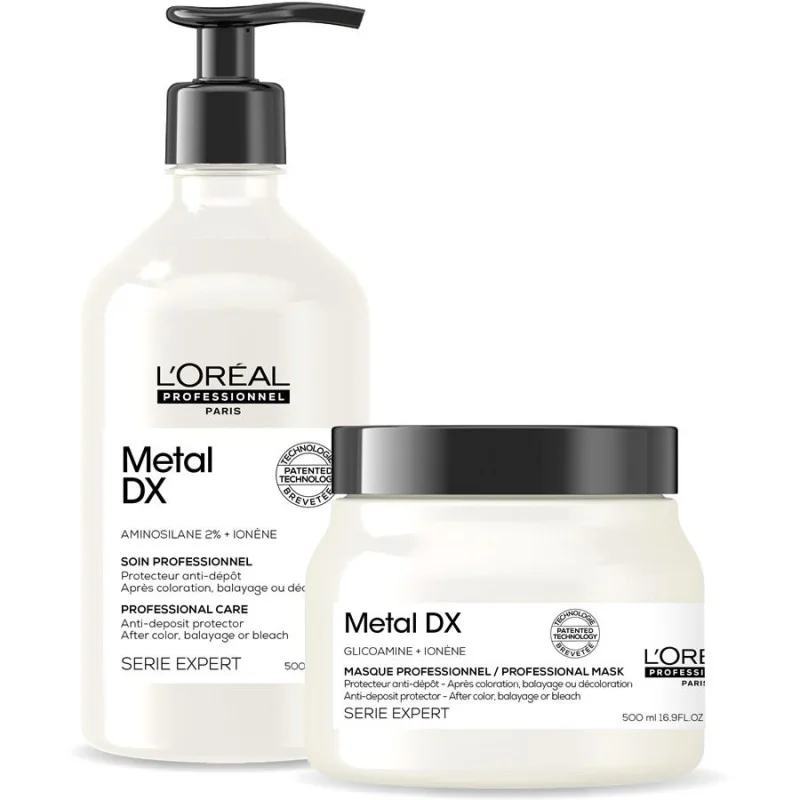 L'Oréal Professionnel Metal DX Liquid Care 500ml + Mask 500ml Paket
