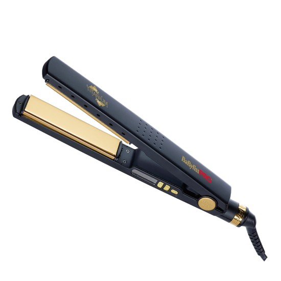 BaBylissPRO Titanium Ionic Straightener Black BAB3091BKTE 