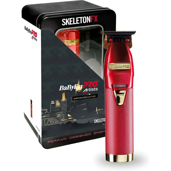 BaBylissPRO SkeletonFX Trimmer Red FX7870RE 