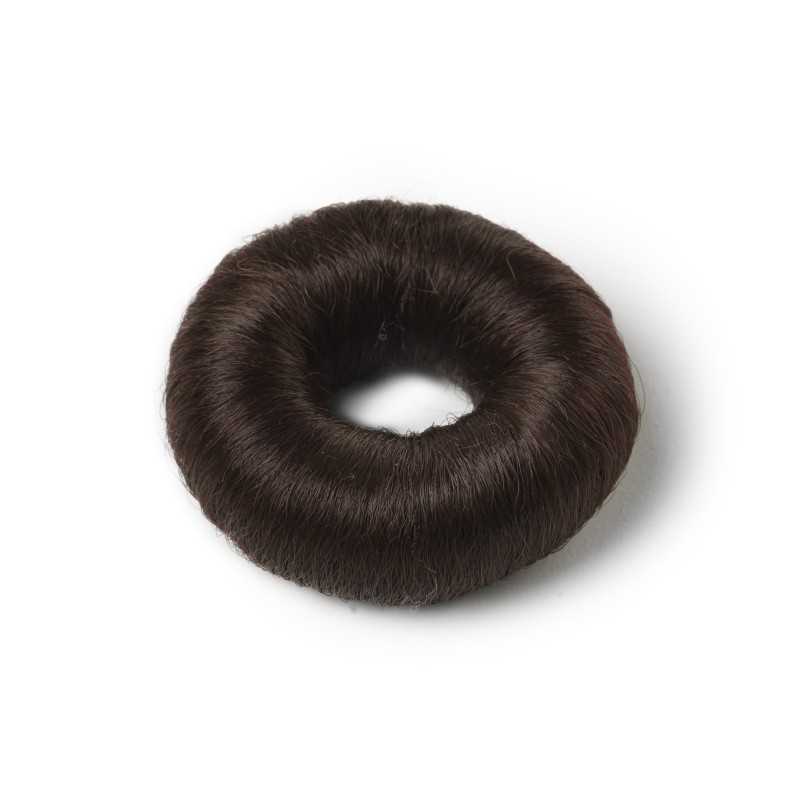 Synthetic Hair Bun S, Brown Ø73 Mm Synthetic Hair Bun S, Brown Ø73 Mm