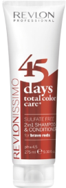 Revlon 45 Days Sulfate Free Shampoo & Condtioner Brave Reds 275ml