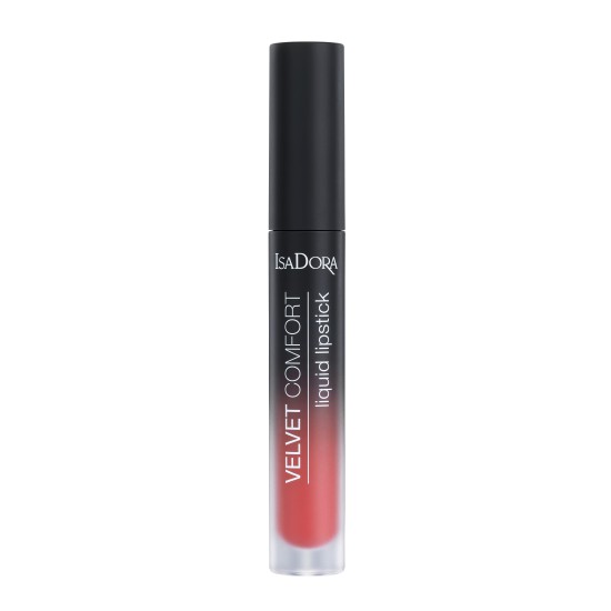 Isadora Velvet Comfort Liquid Lipstick Coral Rush 55