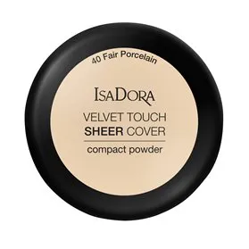 Isadora Velvet Touch Sheer Cover Compact Powder Fair Porcelain 40 (2)