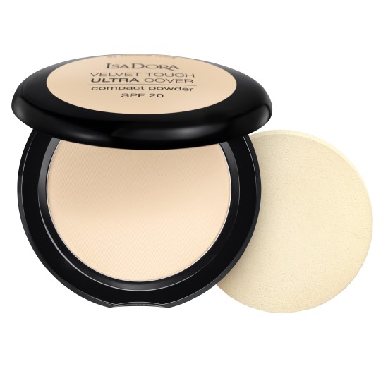 Isadora Velvet Touch Ultra Cover Compact Powder SPF 20 Fair Porcelain 60