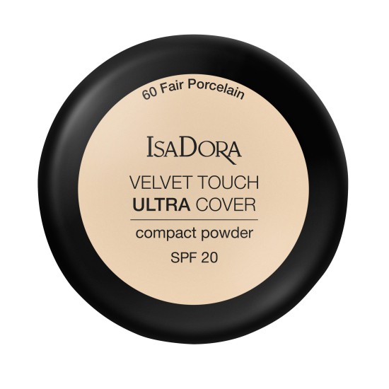 Isadora Velvet Touch Ultra Cover Compact Powder SPF 20 Fair Porcelain 60