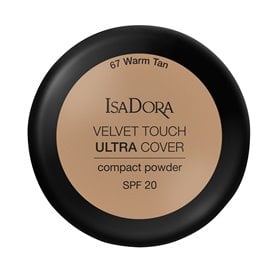 Isadora Velvet Touch Ultra Cover Compact Powder SPF 20 Warm Tan 67 (2)
