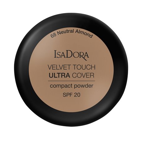 Isadora Velvet Touch Ultra Cover Compact Powder SPF 20 Neutral Almond 68 Isadora Velvet Touch Ultra Cover Compact Powder SPF 20 Neutral Almond 68