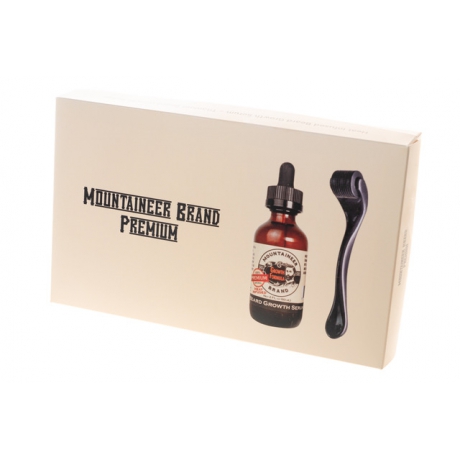 Mountaineer Brand Beard Growth Serum & Titanium Dermaroller Set