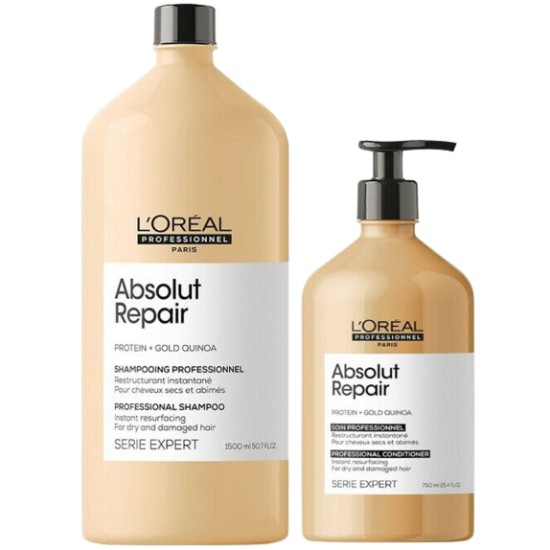 L'Oréal Professionnel Serie Expert Absolut Repair shampo 1500ml och balsam750ml