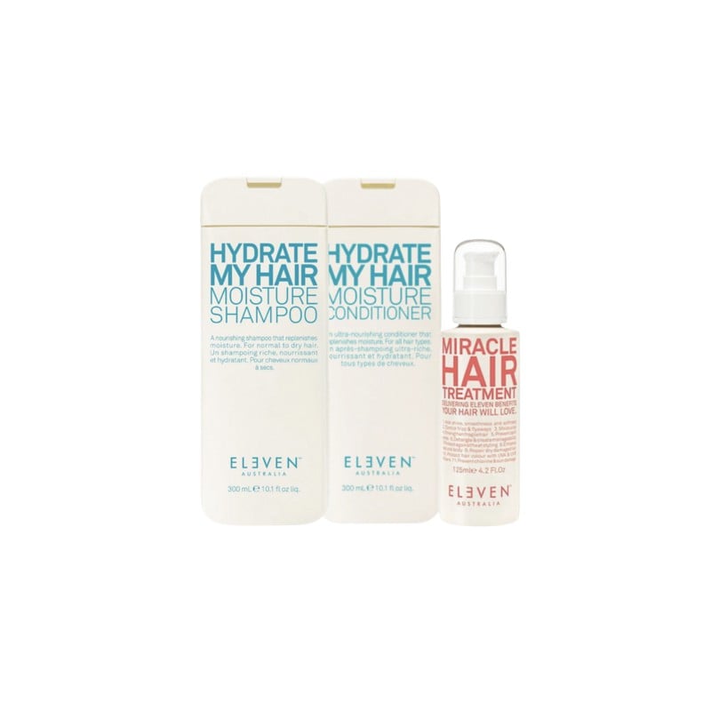 Eleven Australia Hydrate My Hair - Shampoo, Conditioner & Miracle Hair Treatment