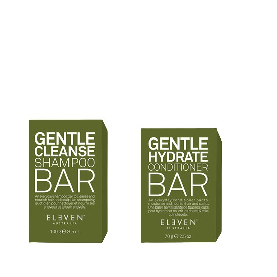 Eleven Australia Gentle Hydrate Conditioner Bar 70g + Cleanse Shampoo Bar 100g