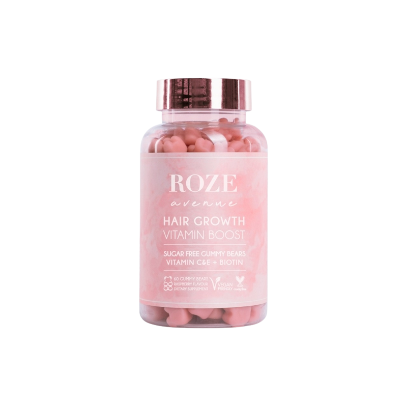 ROZE Avenue Hair Growth Vitamin Boost Gummy Bears 60 Pieces ROZE Avenue Hair Growth Vitamin Boost Gummy Bears 60 Pieces