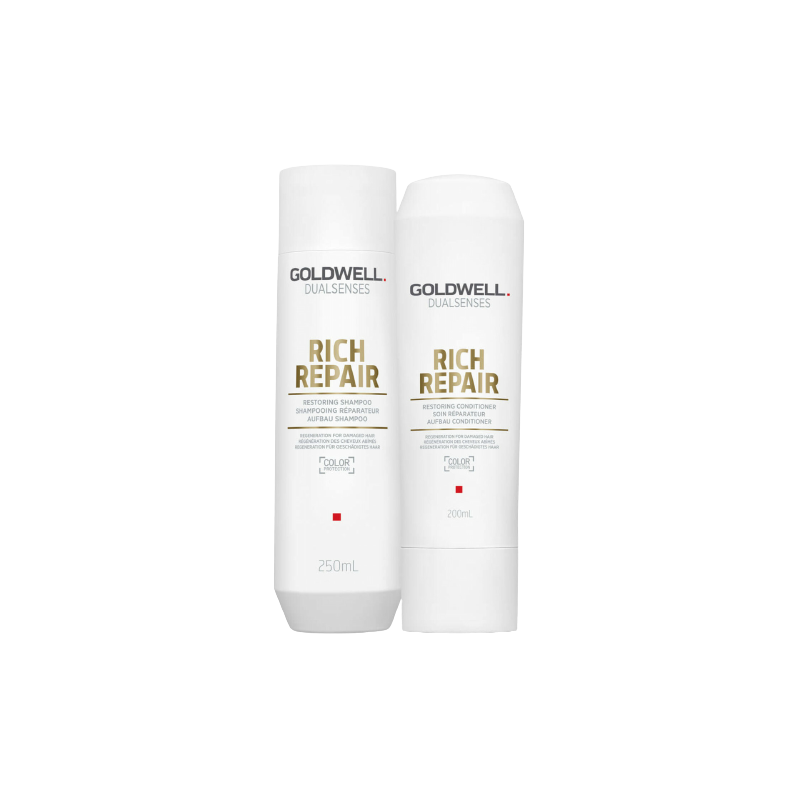 Goldwell Dualsenses Rich Repair Restoring Shampoo + Conditioner Duo Goldwell Dualsenses Rich Repair Restoring Shampoo + Conditioner Duo