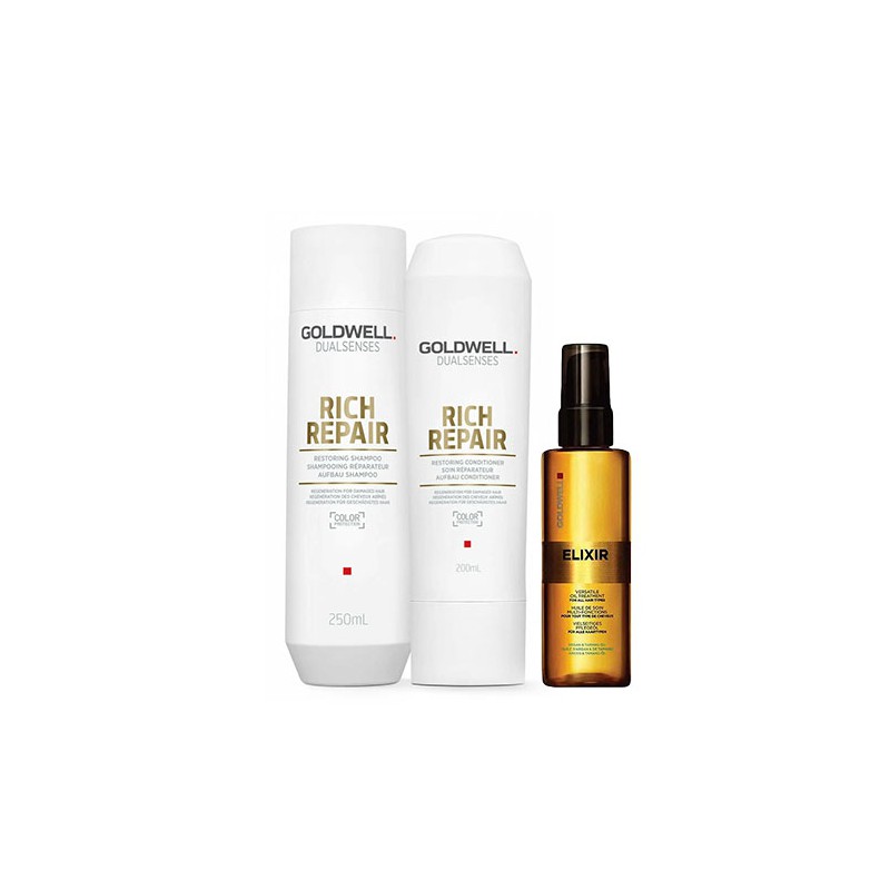 Goldwell Dualsenses Rich Repair Paket + Elixir Goldwell Dualsenses Rich Repair Paket + Elixir