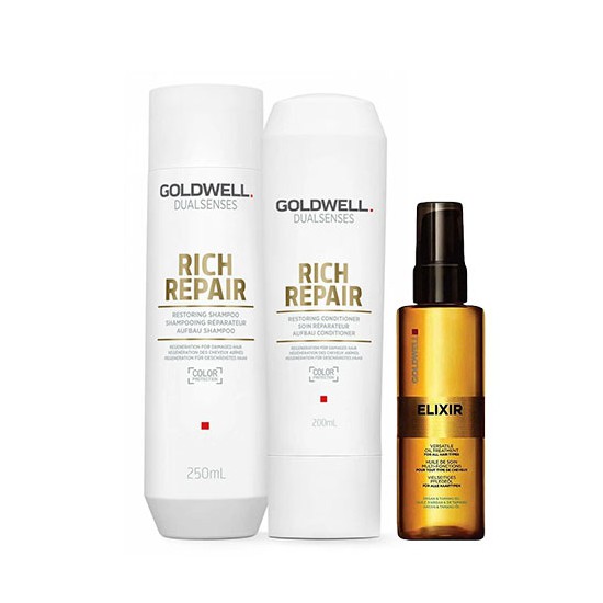 Goldwell Dualsenses Rich Repair Paket + Elixir
