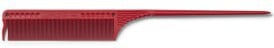 JRL Fine teeth tail comb 8,5" Red