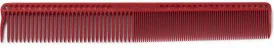 JRL Long round tooth cutting comb 9" Red
