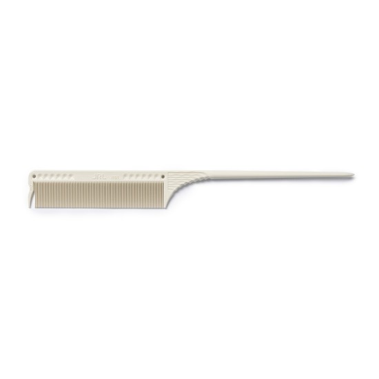 JRL Fine teeth tail comb 8,5" White