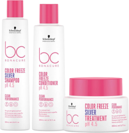 Schwarzkopf BC Bonacure Color Freeze SILVER Trio 250ml + 200ml + 200ml