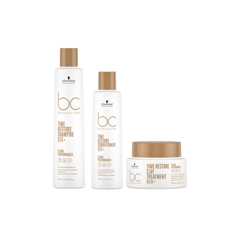 Schwarzkopf BC Bonacure Time Restore Trio 250ml + 200ml + 200ml Schwarzkopf BC Bonacure Time Restore Trio 250ml + 200ml + 200ml