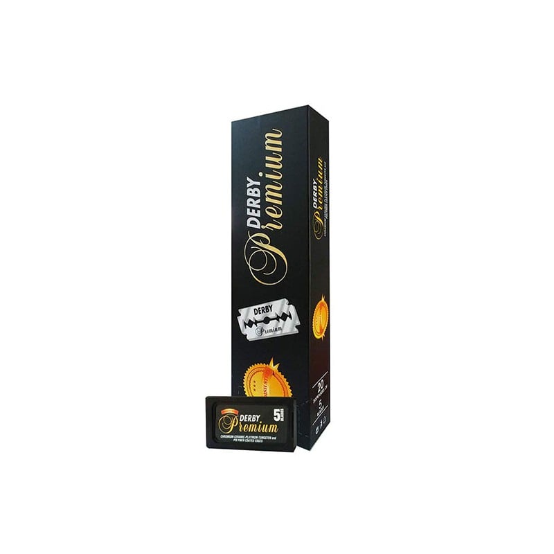 Derby Premium Super Stainless Dubbeleggade Rakblad 100-pack