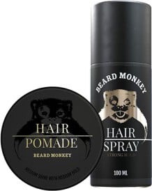 Beard Monkey Hair Kit - Pomade & Hairspray 100ml