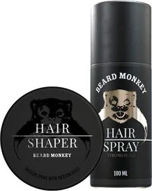 Beard Monkey Hair Kit - Shaper & Hairspray 100ml