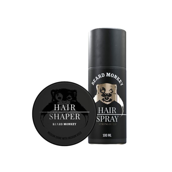 Beard Monkey Hair Kit - Shaper & Hairspray 100ml