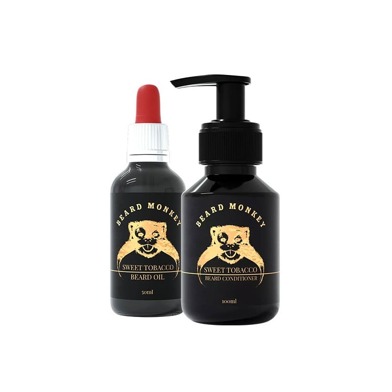 Beard Monkey Kit Oil 50ml & shampoo 100ml(Sweet Tobacco)